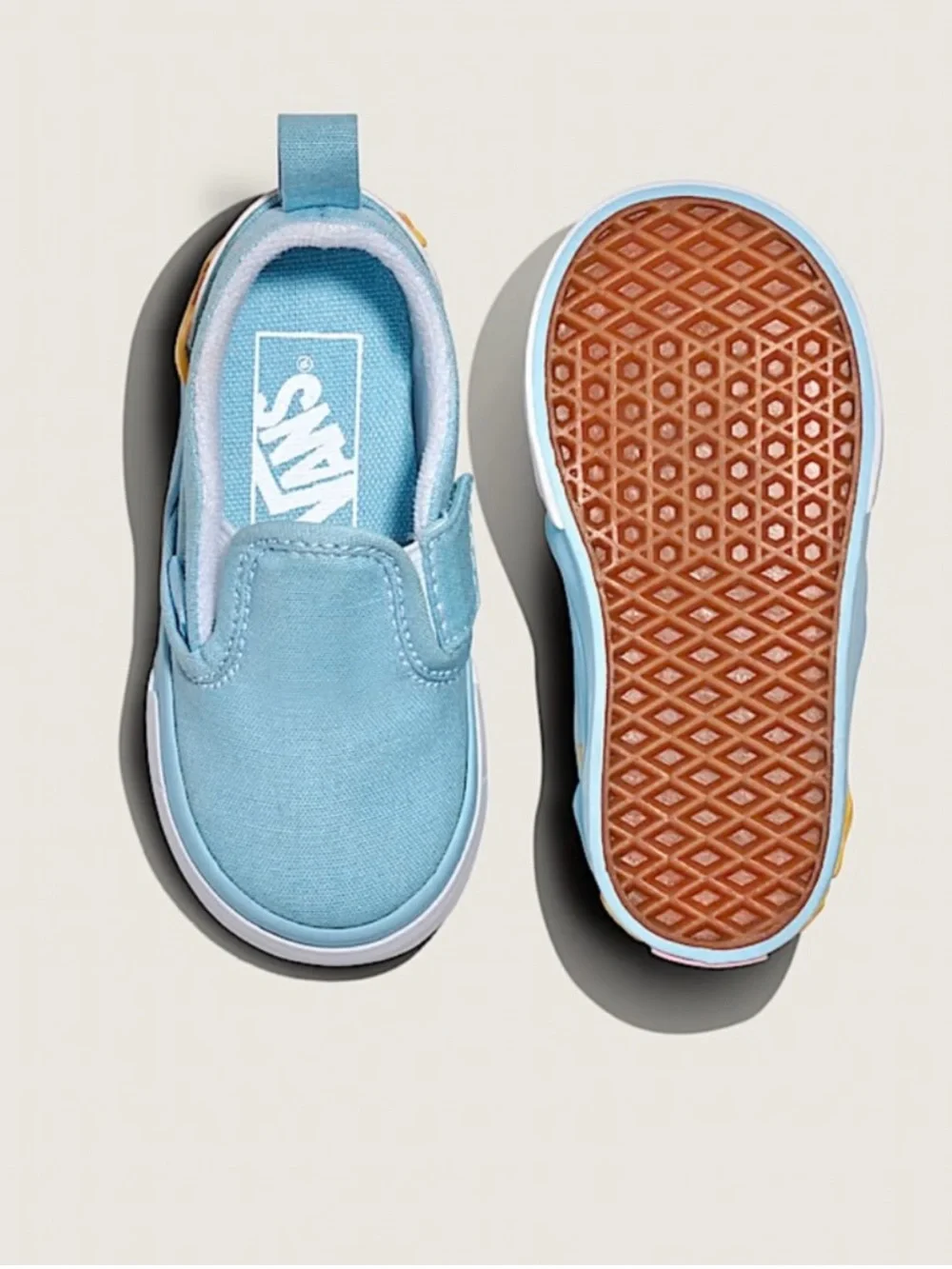 Vans Toddler shooting star rainbow Classic Slip-On V Shoe size 9